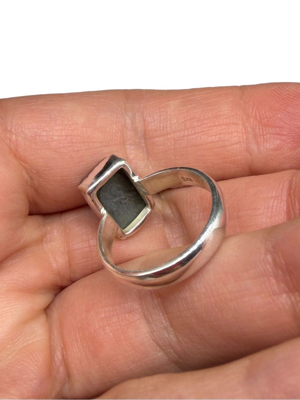 Aurora Fire Opal Ring Size 6 Solid 925 Sterling Silver Aura - Picture 14 of 14